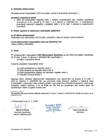 auditorská zpráva – strana 2