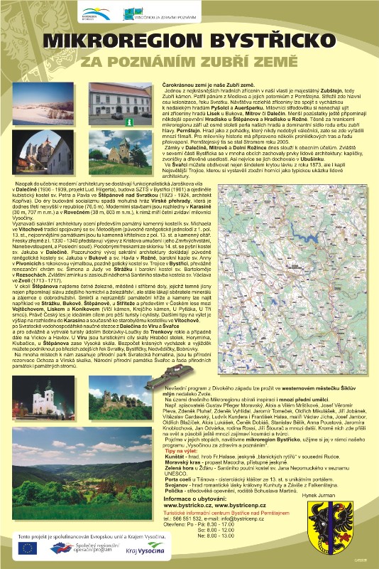 tabule mikroregionu Bystřicko