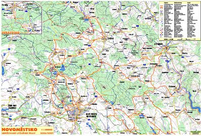Lyžařská mapa Novoměstska 2006/2007