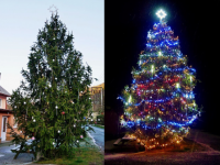 Soutěž ,,Nejkrásnější vánoční strom Bystřicka 2019" vyhrála obec Dolní Čepí!