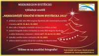 Vyhlášení soutěže ,,Nejkrásnější vánoční strom Bystřicka 2022"