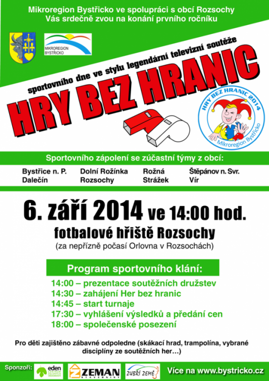 Pozvánka na Hry bez hranic 2014
