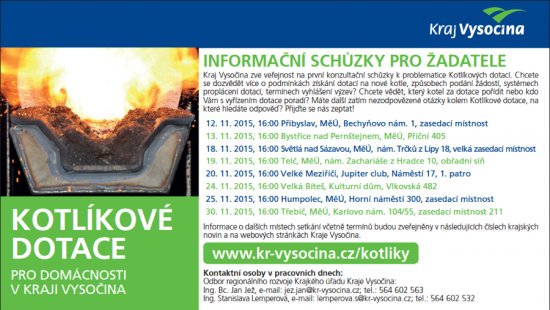 Informační schůzka pro žadatele o kotlíkovou dotaci
