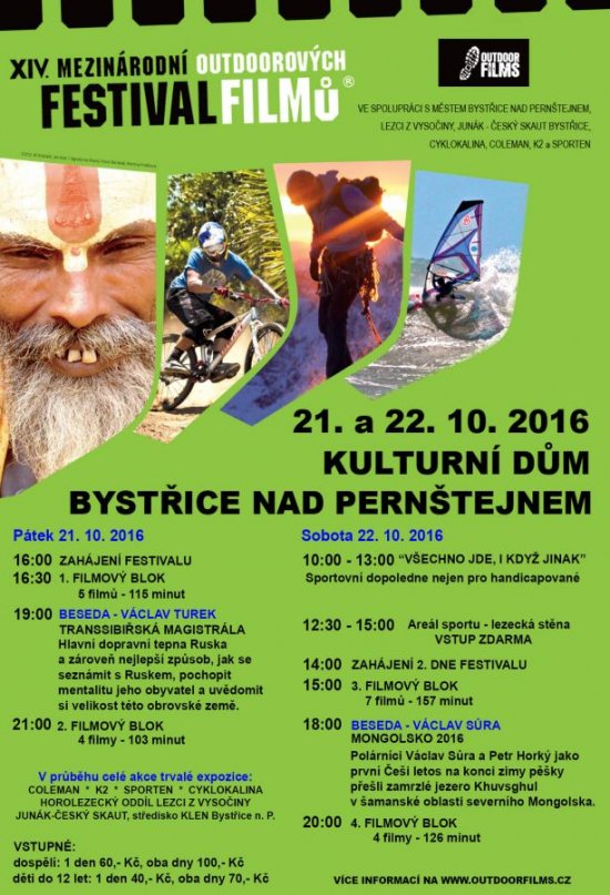XIV. Mezinárodní festival outdoorových filmů