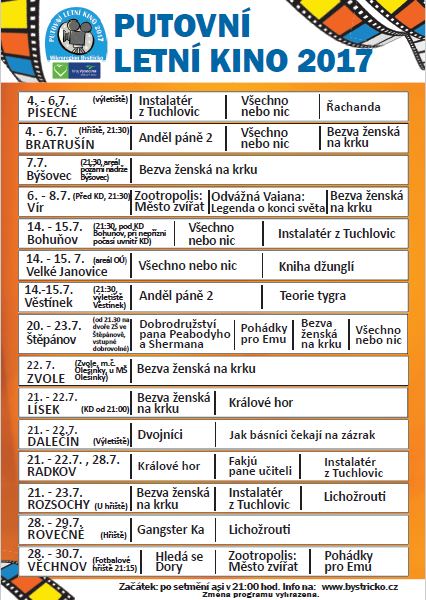 Letní kino - červenec 2017