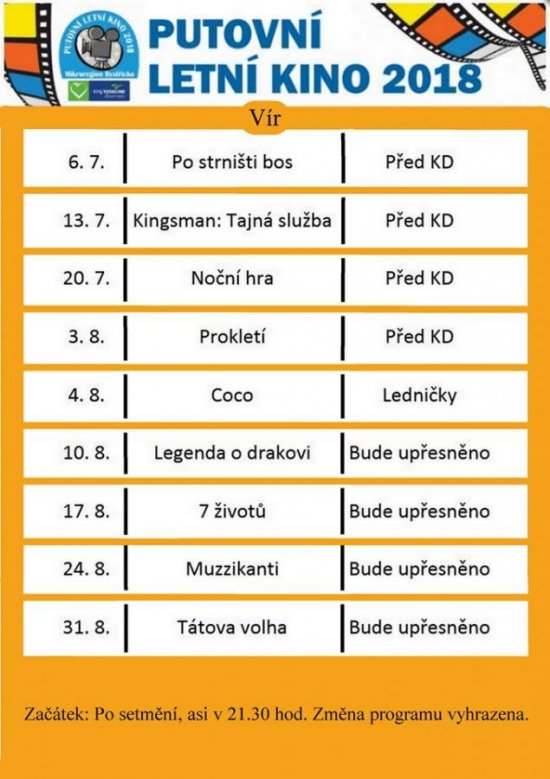 Putovní letní kino Vír