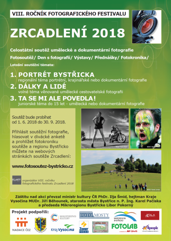 VIII. ročník fotografického festivalu Zrcadlení 2018