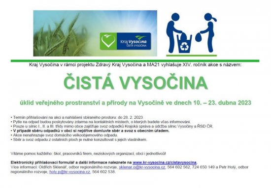 Čistá Vysočina 2023