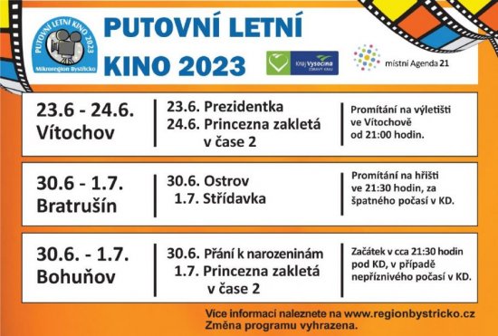 Program letního kina 23.6.-1.7.2023