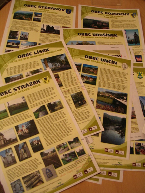 turistické tabule obcí