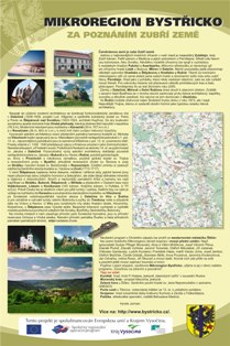 turistická tabule mikroregionu Bystřicko
